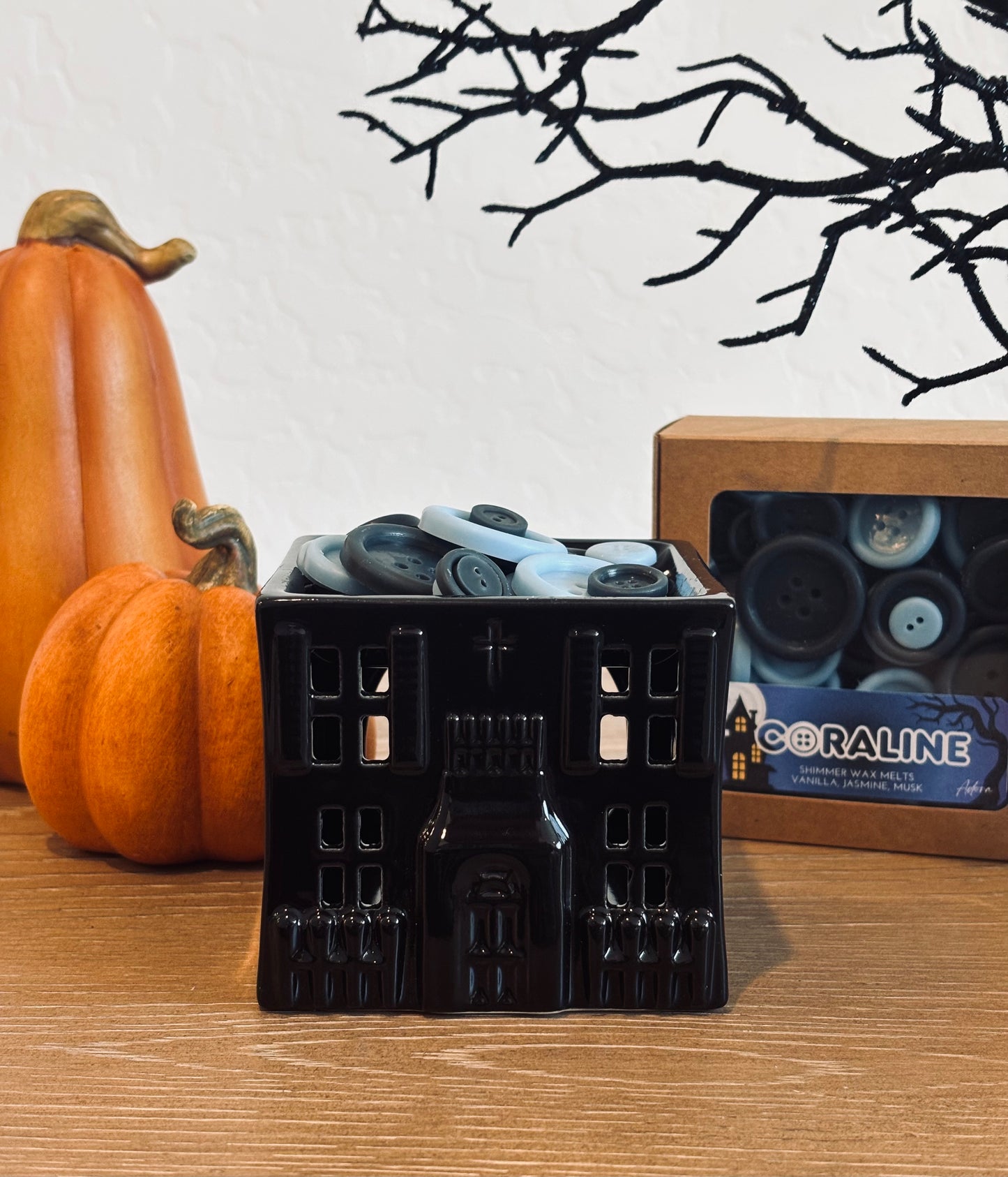 Black Haunted House Wax Warmer
