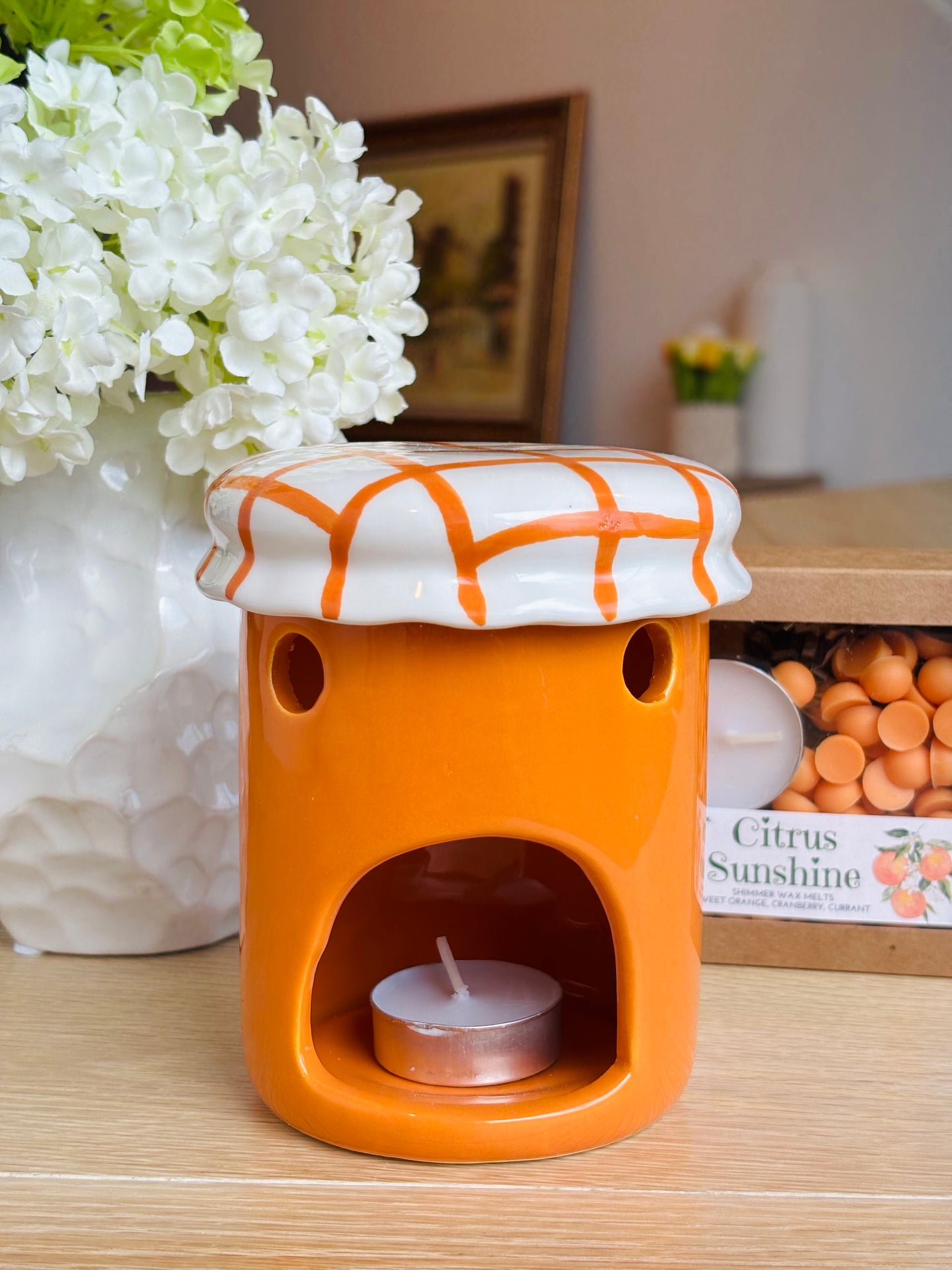 Orange Marmalade Jar Wax Warmer