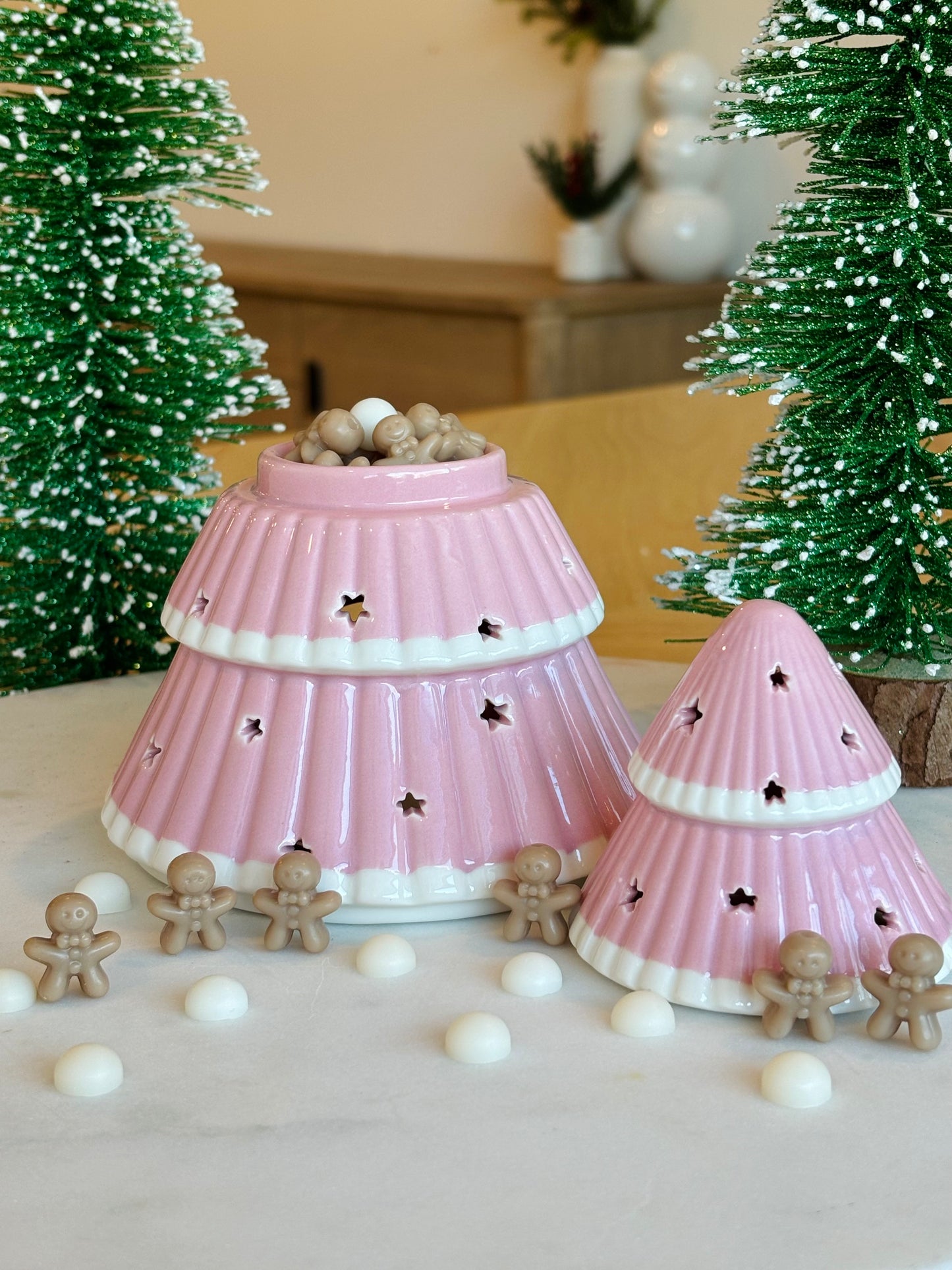 Pink Christmas Tree Wax Warmer