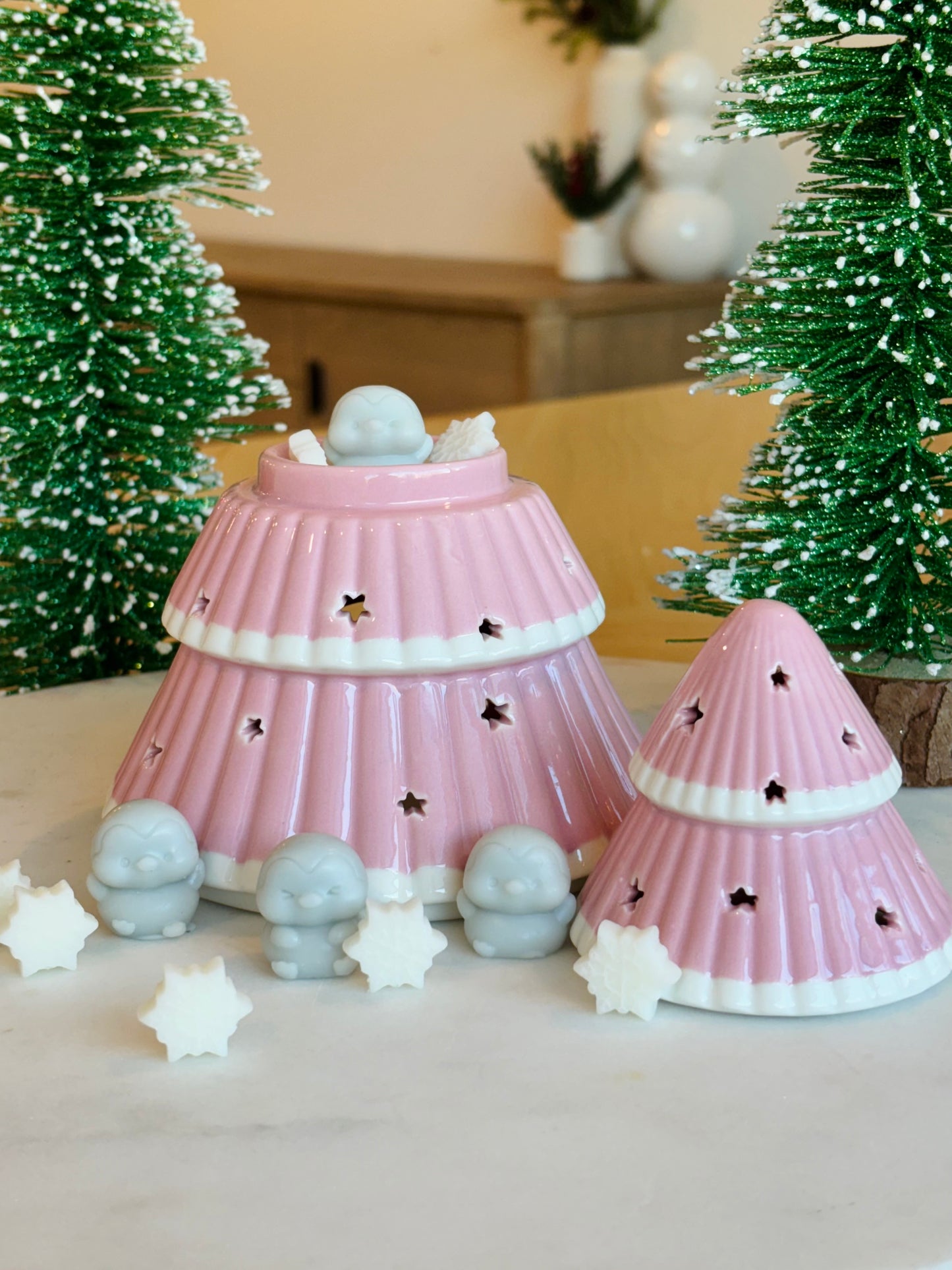 Pink Christmas Tree Wax Warmer