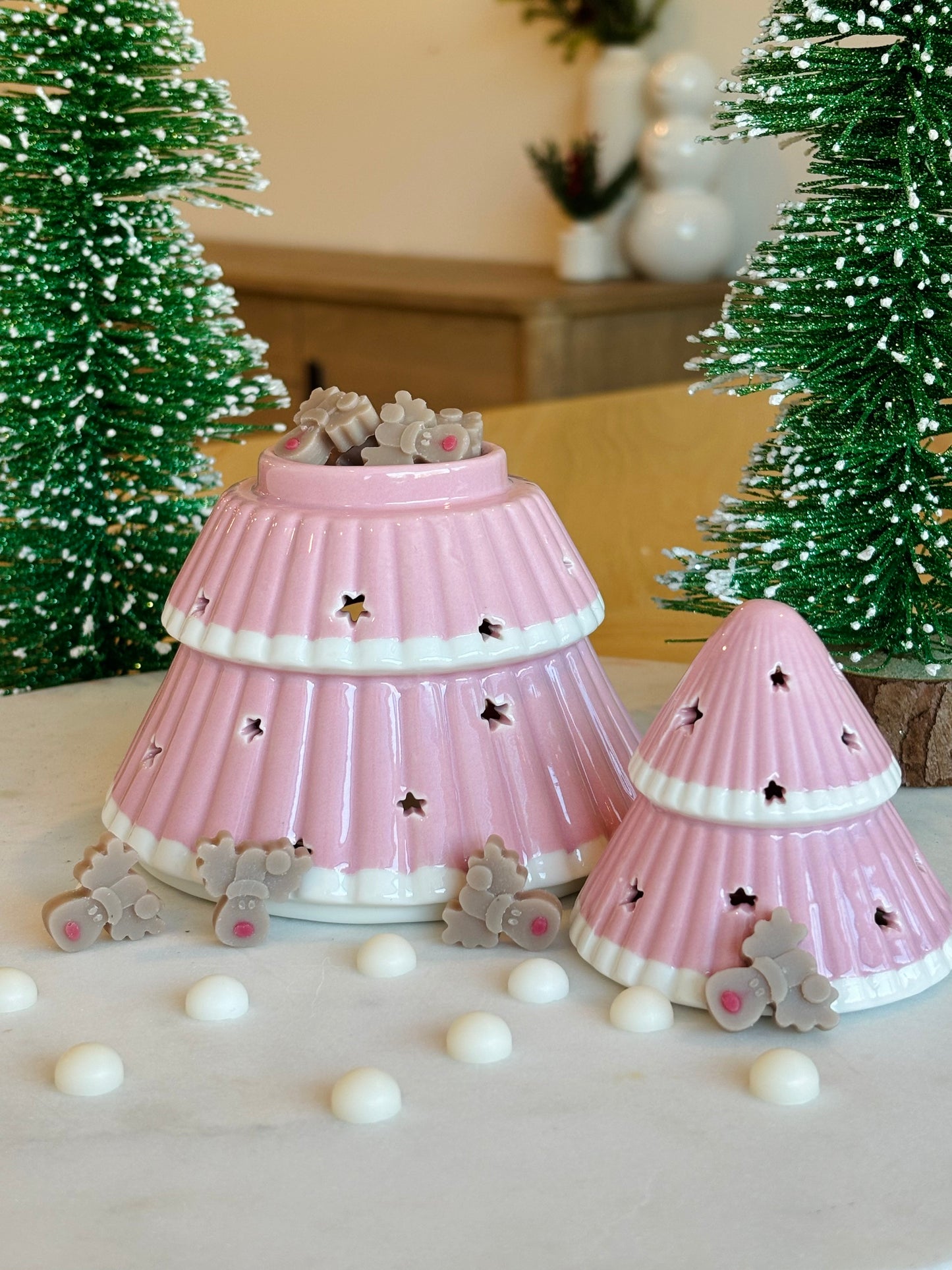 Pink Christmas Tree Wax Warmer