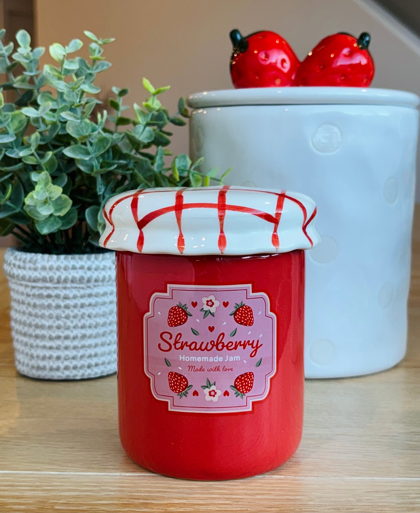 Strawberry Jam Jar Wax Warmer