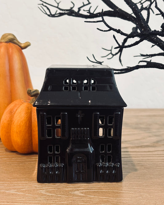 Black Haunted House Wax Warmer