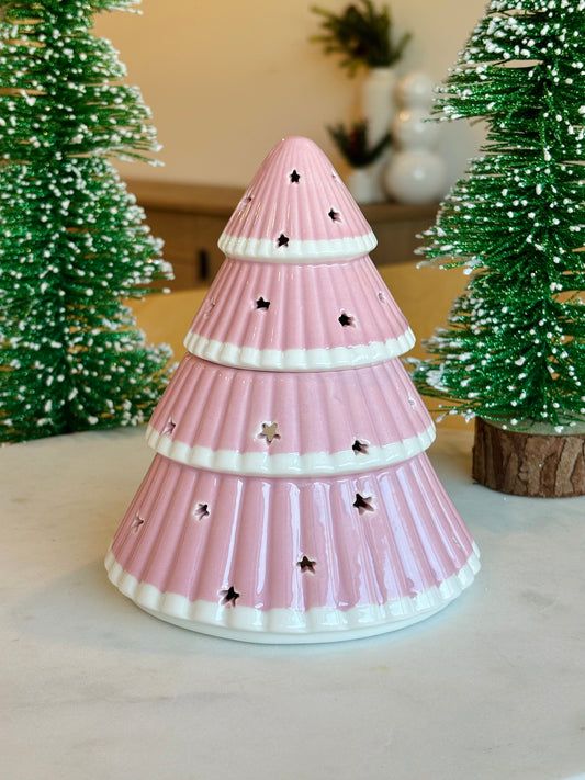 Pink Christmas Tree Wax Warmer