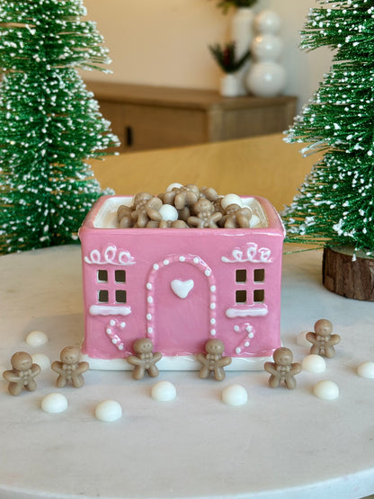 Pink Gingerbread House Wax Warmer
