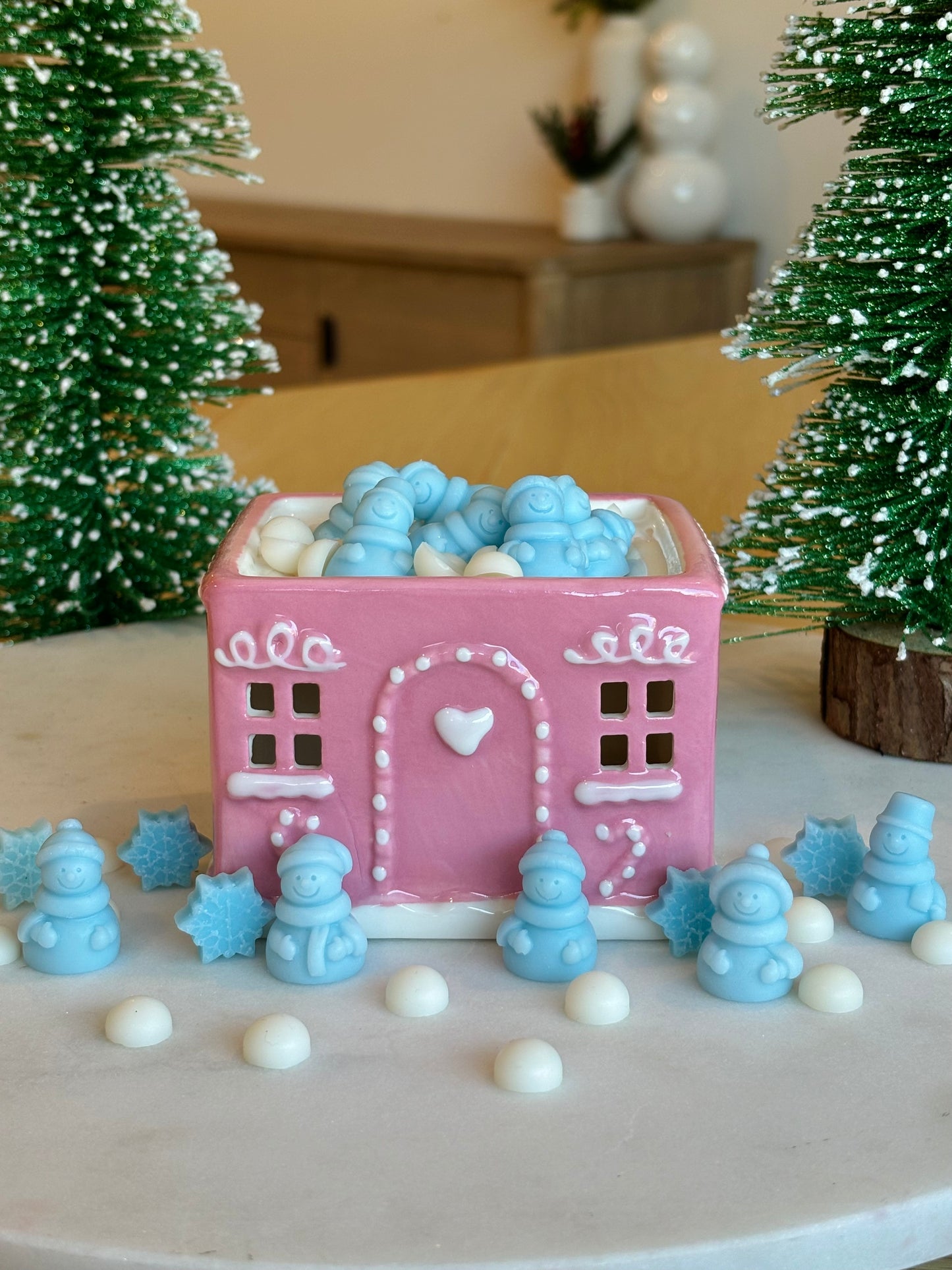 Pink Gingerbread House Wax Warmer