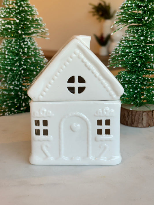 White Gingerbread House Wax Warmer