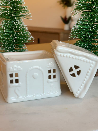 White Gingerbread House Wax Warmer
