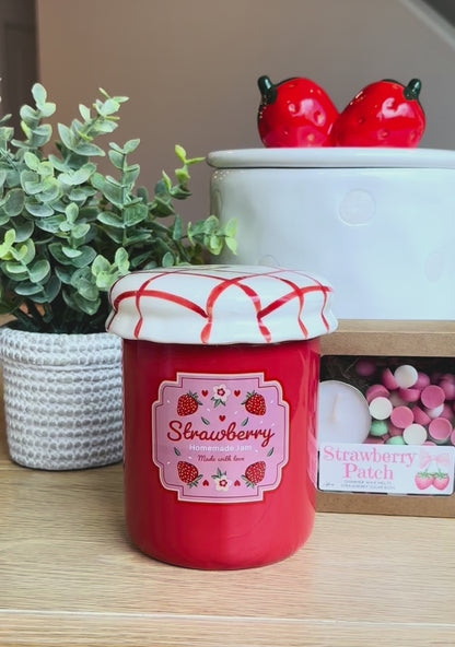 Strawberry Jam Jar Wax Warmer